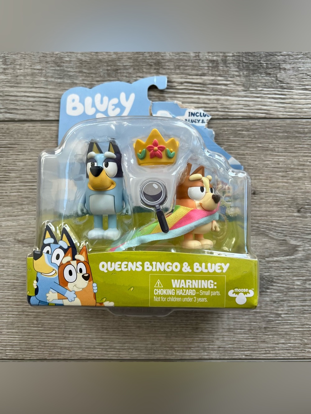 NIB Bluey Queens Bluey and Bingo Figurine Set